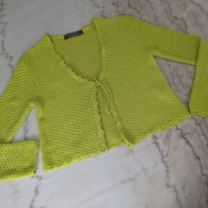 Primark Chartreuse Women's Cardigan